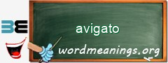 WordMeaning blackboard for avigato